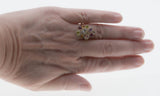 Giardinetti - Vintage 14K Gold Multi-Stone & Diamond 'Little Garden' Cluster Ring (VR964)