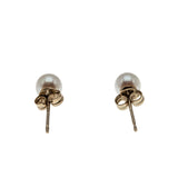 Femininity & Lustre -  Vintage 10K Gold Cultured Saltwater Japanese Akoya Pearl Stud Earrings (VE423)