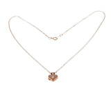 I Love You - Estate 14K Rose Gold Engraved Petite Heart Locket Pendant & 14K Rose Gold filled Chain (EP074)