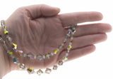Rainbow Jewel - Vintage Silver Plate Over Brass Austrian Swarovski Aurora Borealis Crystal Necklace (VN196)