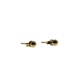 Petite Classics - Vintage 10K Gold Button Ball Stud Earrings (VE429)