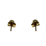 Petite Classics - Vintage 10K Gold Button Ball Stud Earrings (VE429)