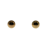 Versatile Classics - Vintage 10K Gold Button Ball Stud Earrings (VE430)