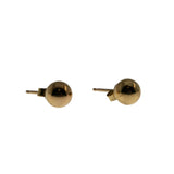 Versatile Classics - Vintage 10K Gold Button Ball Stud Earrings (VE430)