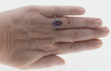 Lilacs & Lace - Estate Sterling Silver Natural Amethyst Floral Filigree Ring (ER247)