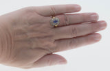 Violet Jewel - Vintage 14K Gold Tanzanite & Diamond Ballerina Ring (VR722)