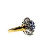 Violet Jewel - Vintage 14K Gold Tanzanite & Diamond Ballerina Ring (VR722)