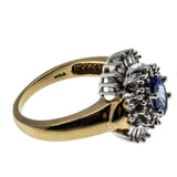 Violet Jewel - Vintage 14K Gold Tanzanite & Diamond Ballerina Ring (VR722)