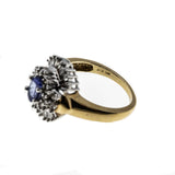 Violet Jewel - Vintage 14K Gold Tanzanite & Diamond Ballerina Ring (VR722)