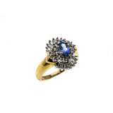 Violet Jewel - Vintage 14K Gold Tanzanite & Diamond Ballerina Ring (VR722)