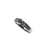 Glistening Leaves - Estate 18K White Gold Diamond Ring (ER261)