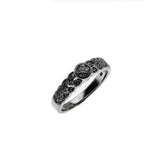 Glistening Leaves - Estate 18K White Gold Diamond Ring (ER261)