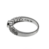 Glistening Leaves - Estate 18K White Gold Diamond Ring (ER261)