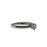 Apart Of You - Vintage 14K White Gold Diamond Solitaire Ring (VR746)