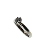 Apart Of You - Vintage 14K White Gold Diamond Solitaire Ring (VR746)
