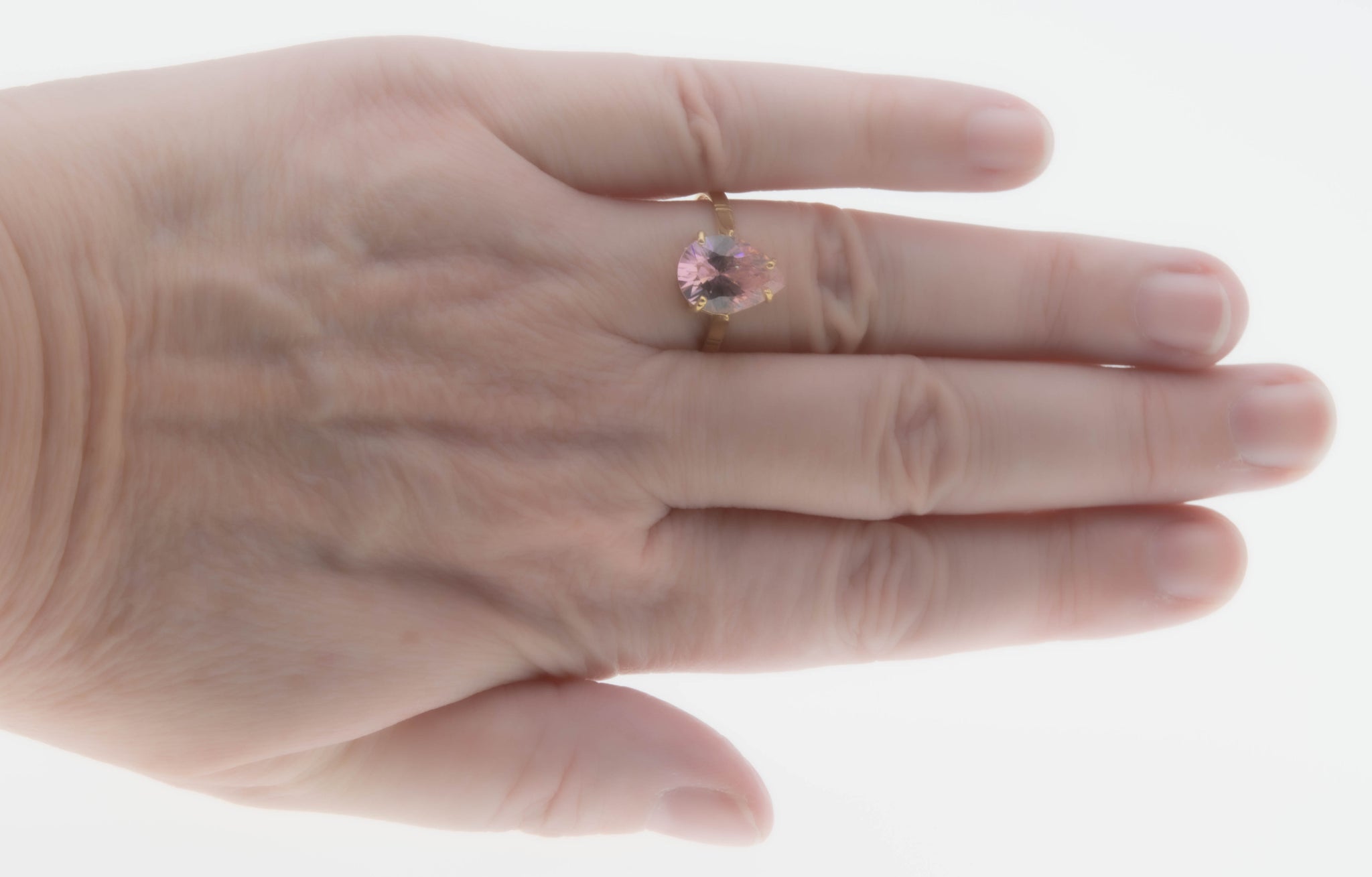 Pink ice clearance wedding rings