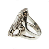 Art Nouveau Revival - Vintage Sterling Silver Figural Ornate Ring (VR774)