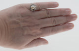 White Silk - Art Deco 18K White Gold Cultured Pearl Ring (ADR225)