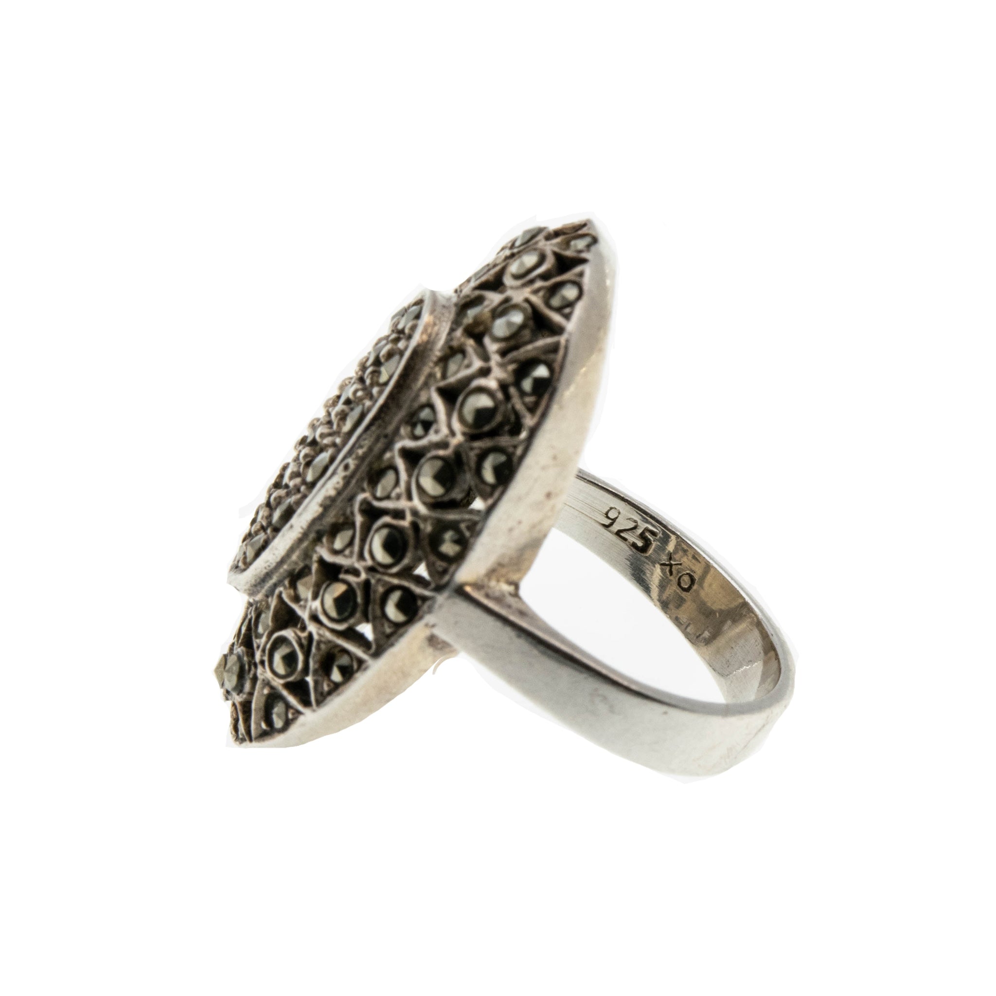 New York Times- Vintage Sterling Silver Rose Cut Marcasite