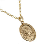 The Protected Traveller - Vintage 10K Gold Saint Christopher Pendant (VP786)