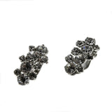 Diamante Classics - Vintage Rhodium Plated Austrian Crystal Rhinestone Clip-On Earrings (VE324)
