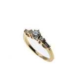 Perfect Proposal - Vintage 14K Gold Diamond Engagement Ring (VR692)