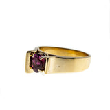 Ruby Sophistication - Vintage 14K Gold Natural Ruby Bespoke Ring (VR696)