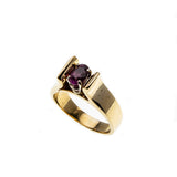 Ruby Sophistication - Vintage 14K Gold Natural Ruby Bespoke Ring (VR696)