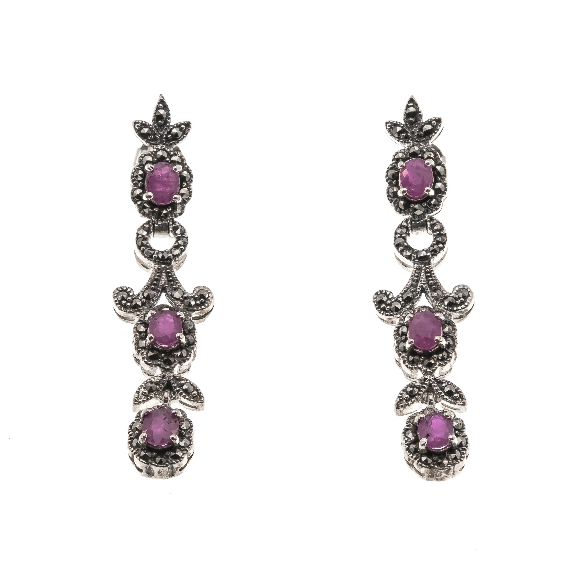 Marcasite earrings shop