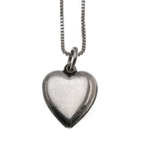 I Love You - Victorian Sterling Silver Heart Charm Pendant & Chain (VICP074)