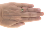 Dew Drop - Vintage 14K Gold Peridot Solitaire Ring (VR460)