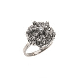 Whirlwind - Art Deco Palladium Diamond Cluster Cocktail Ring (ADR184)