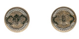 Victor Victoria 10K Enamel Victorian Cuff Links or Cuff Buttons (VICA006)