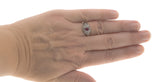 Mon Chéri - Estate Sterling Silver Ruby & Seed Pearl Filigree Ring (ER060)