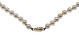 Pearls At The End Of A Rainbow - Art Deco 14K Japanese Akoya Cultured Pearl & Opal Necklace (ADN041)