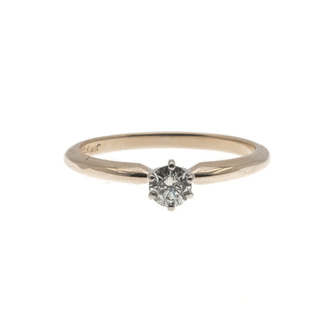 Engagingly - Vintage 14K Diamond Solitaire Ring (VR293)