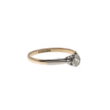 Engagement Promise - Vintage 18K Platinum Diamond Solitaire Ring