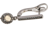 Flash & Dazzle - Estate Sterling Silver Opal & CZ Dangle Earrings (EE166)