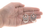 Tesoro De Perlas - Estate Sterling Silver Pearl Filigree Earrings  (EE158)