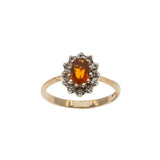 Fire Within - Estate 9K Fire Opal & Diamond Ring