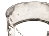 Victorian 1901 Sterling Silver Leaf & Rosette Bracelet (VICB015)