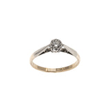 Engagement Promise - Vintage 18K Platinum Diamond Solitaire Ring