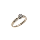 It Is Yours - Vintage 18K Diamond Solitaire Ring
