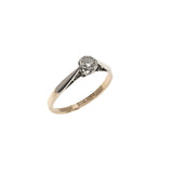 Engagement Promise - Vintage 18K Platinum Diamond Solitaire Ring