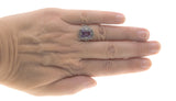 Fantasy & Lace -  Estate Sterling Silver Amethyst Filigree Ring (ER127)