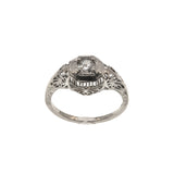 Art Deco Dream - 18K Diamond Filigree Ring (ADR096)