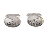 Cocktail Hour Art Deco Sterling Silver Cuff Links (ADA020)