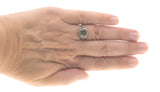 Amazon Jewel - Estate Sterling Silver Peridot Filigree Ring (ER110)