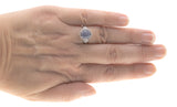 Mystical Star - Vintage Platinum Star Sapphire & Diamond Ring (VR389)