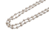 River Of Pearls - Vintage Silver Faux pearl Layered Necklace (VN076)